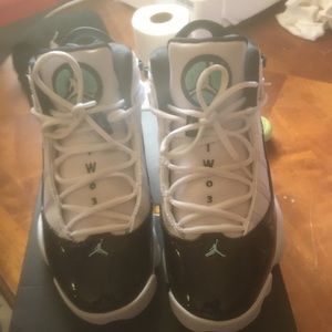 Jordan 6 rings white and black with tropical twist